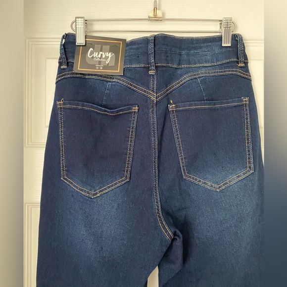 Dollhouse NWT Curvy Collection High-Rise Skinny Jean - Sz 9/10 - Dark Wash - Picture 6 of 8